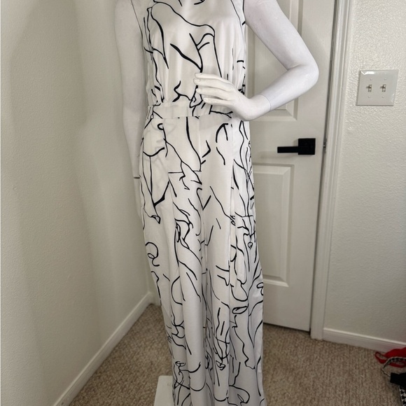 Unbranded Black and White Abstract Jumpsuit Size M. #322 - Picture 3 of 17